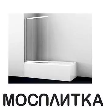 Шторка на ванну Wasserkraft Main 41S02-100 WasserSchutz