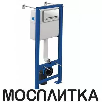 Система инсталляции Cersanit Vector A64178 для подвесных унитазов с клавишей смыва Pilot стекло белый