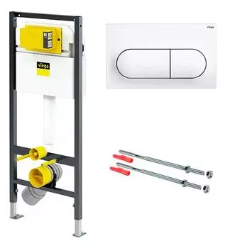 Система инсталляции для унитазов с креплением и клавишей смыва Viega Prevista Dry, 792831