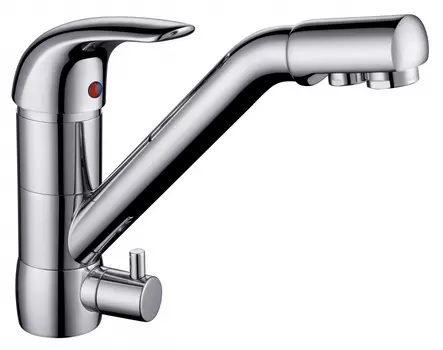 Смеситель Aquanet Kitchen AF777-44С для кухонной мойки, хром