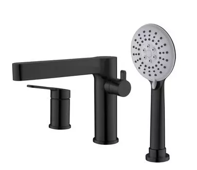 Смеситель BelBagno DELTA DEL-BVD3-NERO на борт ванны, черный