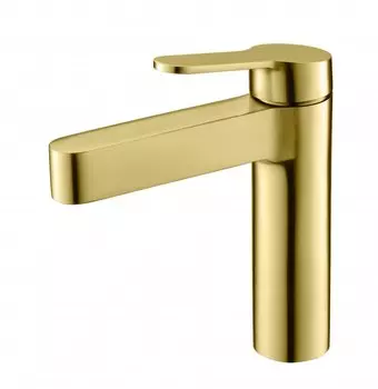 Смеситель BelBagno Delta для раковины, брашированное золото, DEL-LVM-BORO