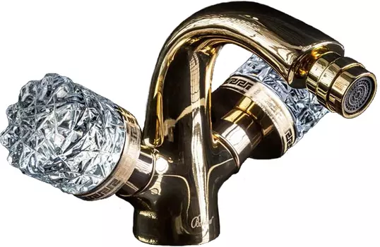 Смеситель Boheme Cristal 296-CRST для биде, золото