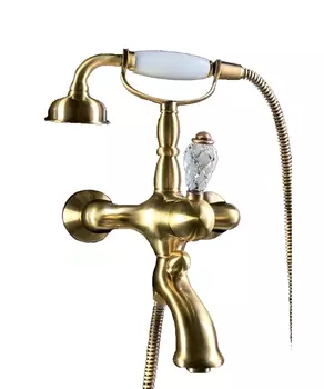 Смеситель Boheme Cristal 303-CRST для ванны, бронза