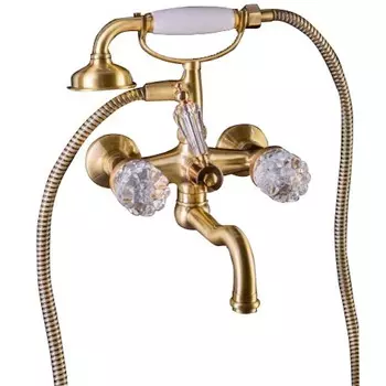 Смеситель Boheme Cristal 313-CRST для ванны, бронза
