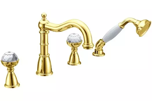 Смеситель Boheme Imperiale 392 врезной золото