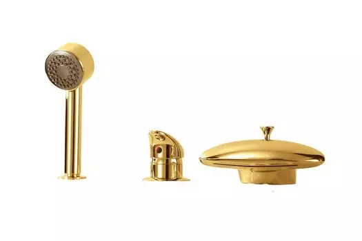 Смеситель Boheme Niagara 398 для ванны золото