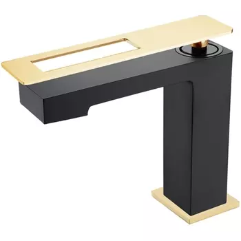 Смеситель Boheme Q 141-BG для раковины, black gold