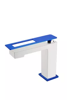 Смеситель Boheme Q 141-WUW для раковины, white blue