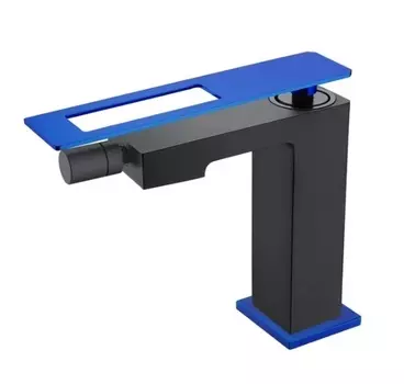 Смеситель Boheme Q 146-BUW для биде, black blue