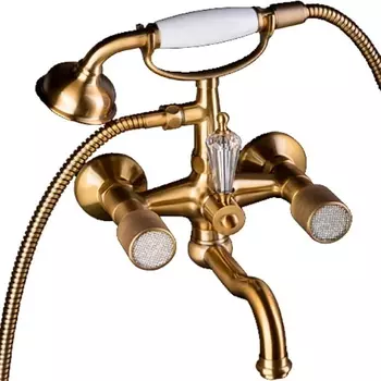 Смеситель Boheme Royal Cristal 313-Royal/CRST для ванны с душем, бронза