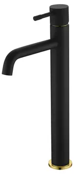 Смеситель Boheme Uno 462-BG для раковины, black gold