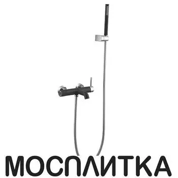 Смеситель Boheme Uno 463-BCR для ванны с душем, black chrome