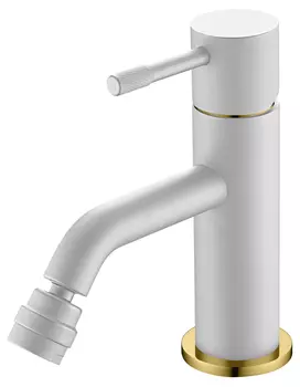 Смеситель Boheme Uno 466-WG для биде, white gold