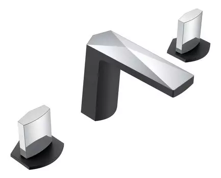 Смеситель Boheme Venturo 150-BCR-ICE для раковины, черный / хром