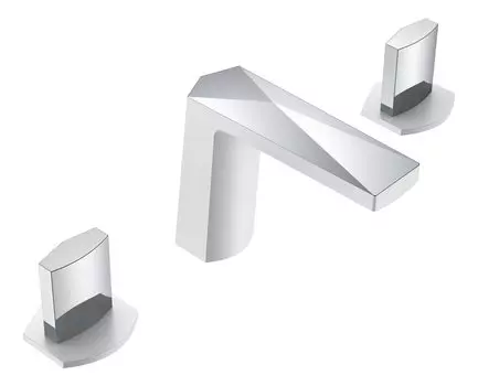 Смеситель Boheme Venturo 150-WCR-ICE для раковины, белый / хром