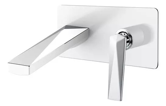 Смеситель Boheme Venturo 375-W белый-хром