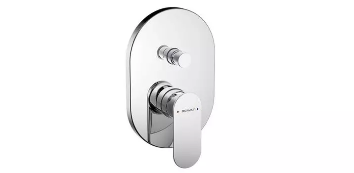 Смеситель Bravat Gina PB865104CP-2-ENG для ванны с душем