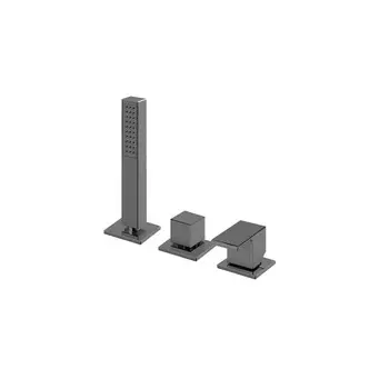 Смеситель Cezares Porta для ванны с душем PORTA-BVDM3-NOP черный