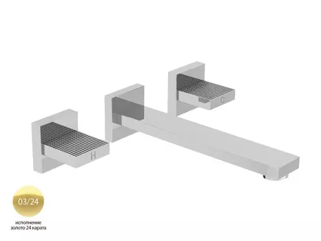 Смеситель Cezares Prizma для раковины PRIZMA-BLI3-03/24 золото