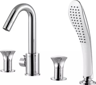 Смеситель D&amp;K Hessen Grimm DA1384901 на борт ванны, хром