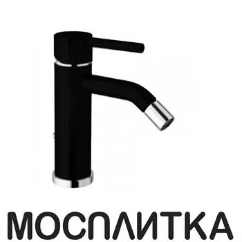 Смеситель для биде Webert Elio EL840102564 c донным клапаном, чёрный матовый