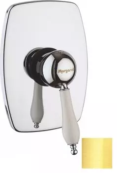 Смеситель для душа Margaroli Classica RU1007AA01GD с внутренней частью, золото