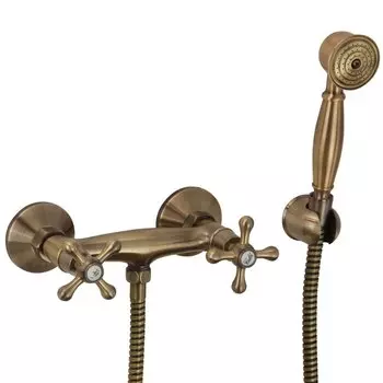Смеситель для душа Veragio Agatha VR.AGT-3731.BR внешний, с ручным душем, бронза