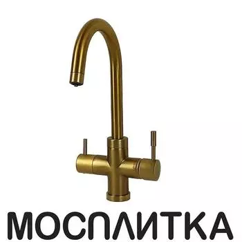 Смеситель для кухонной мойки Paini Cox 78PJ6433VL2KM матовое золото