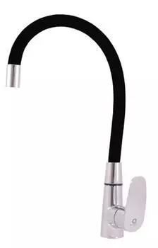 Смеситель для кухонной мойки Rav-Slezak Amur AM719.5/10C, с гибким изливом, хром/черный