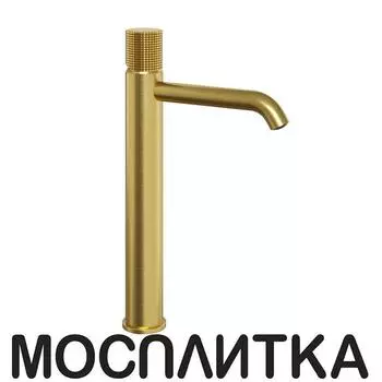 Смеситель для раковины-чаши Paini Cox grip 7GPJ205OLL матовое золото