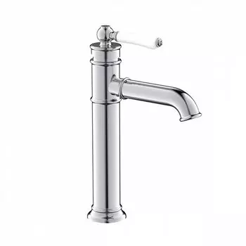 Смеситель для раковины Iddis Oxford OXFSB01i01, хром/белый