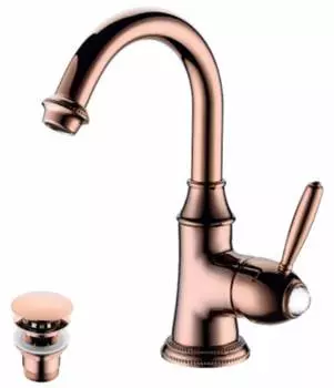 Смеситель для раковины Lemark Spark LM6707RG, розовое золото