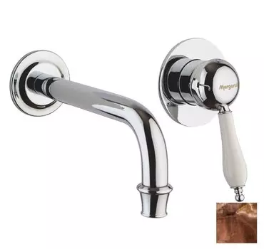 Смеситель для раковины Margaroli Classica RU1002AA01BR с внутренней частью, бронза