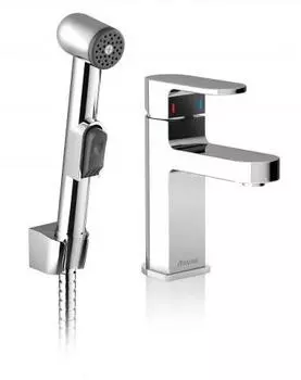 Смеситель для раковины Ravak Chrome CR 112.00 с гигиеническим душем, хром