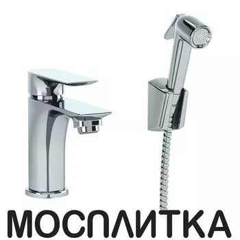 Смеситель для раковины с гигиеническим душем Paini Garda 76CR205/574 хром глянец