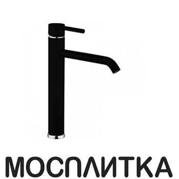 Смеситель для раковины Webert Elio EL830402564 высокий, c донным клапаном, черный матовый