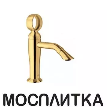 Смеситель для раковины Webert Opera OA830102010 с донным клапаном, золото