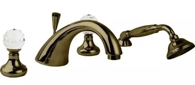 Смеситель для ванны Cezares Atlantis ATLANTIS-BVD-02-Sw бронза,Swarovski