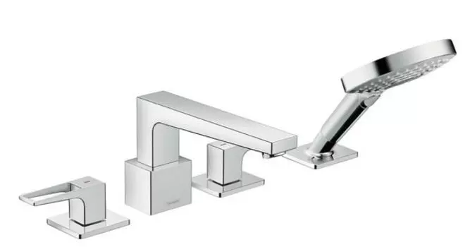 Смеситель для ванны Hansgrohe Metropol 74552000, набор Secuflex