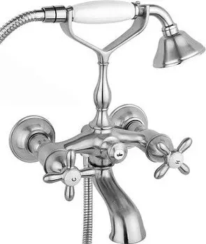 Смеситель для ванны и душа Timo Ritz 0144Y silver с душевым гарнитуром