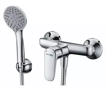 Смеситель для ванны и душа Wasserkraft Vils 5602 с гарнитуром