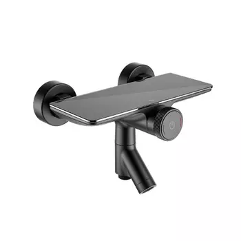 Смеситель для ванны IDDIS Shelfy с управлением Push Control, черный матовый SHEBLBTi02WA