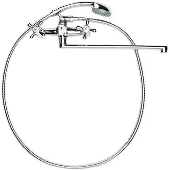 Смеситель для ванны OneLife с душевым набором, полимерный, P03-211cr