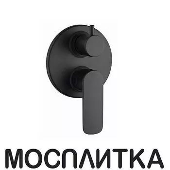 Смеситель для ванны с душем Paini Nove 09PZ6911 черный матовый, на 2 потребителя