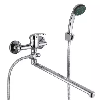 Смеситель для ванны Veragio Triumph VR.TRM-2705.CR монокомандный, с поворотным изливом L40 см и ручным душем, хром