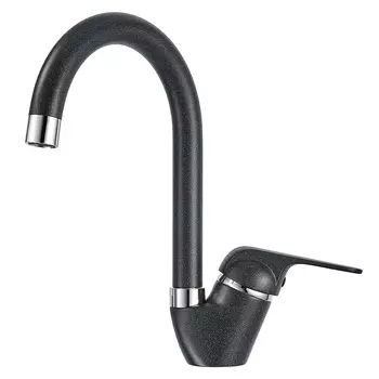 Смеситель Granula GR-1024 для кухонной мойки, шварц