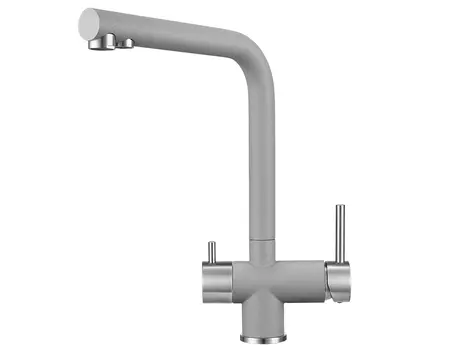 Смеситель Granula GR-2305 для кухонной мойки, алюминиум