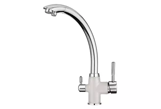 Смеситель Granula GR-3167 для кухонной мойки, арктик