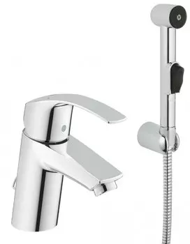 Смеситель Grohe Eurosmart New 23124002 для раковины с гигиеническим душем